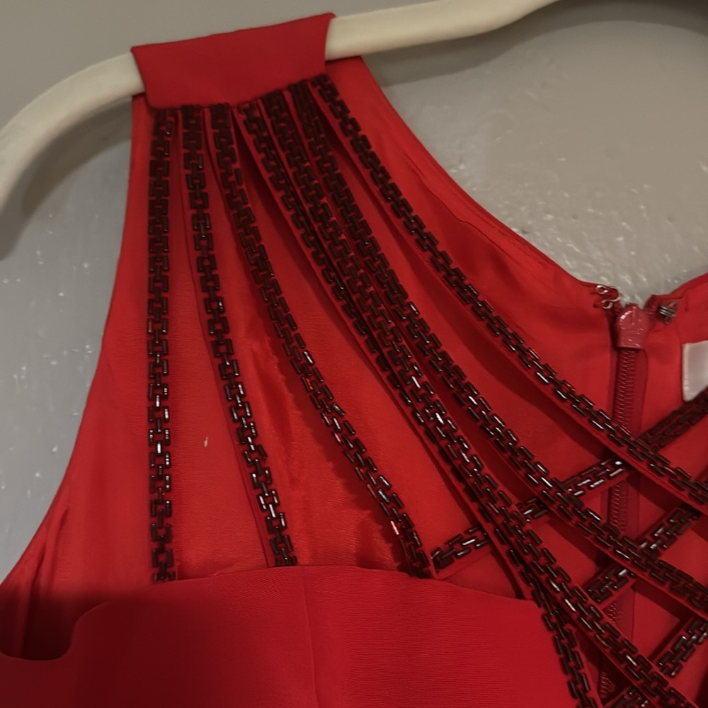 Niteline red semiformal homecoming holiday cocktail party dress - Picture 4 of 8